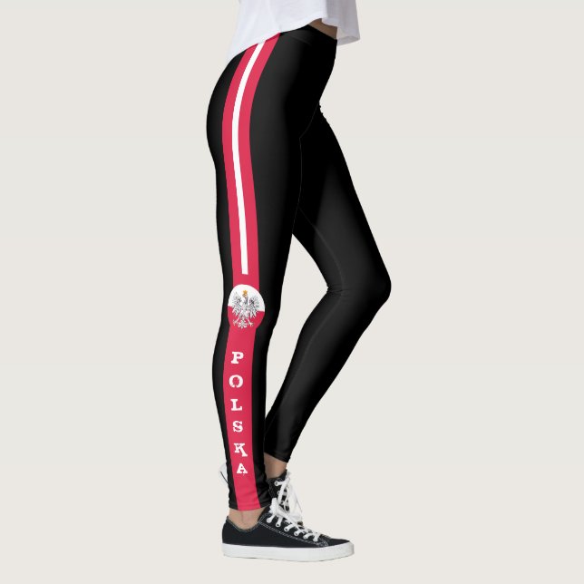 Polnische Flagge Eagle & Polen Modepatrioten /spor Leggings (Rechts)