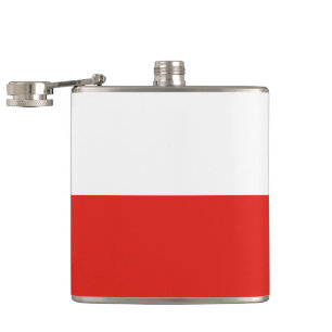 Polnische Flagge Flachmann