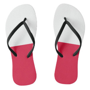 Polnische Flagge Flip Flops