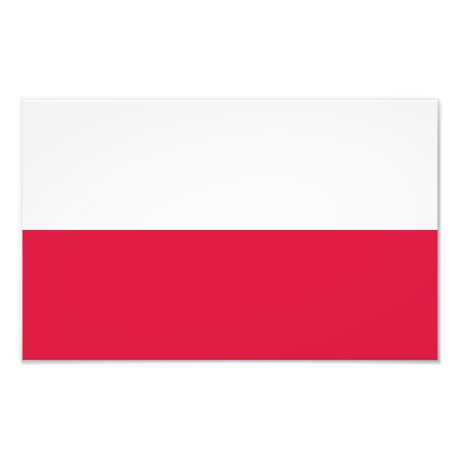Polnische Flagge Fotodruck (Vorne)
