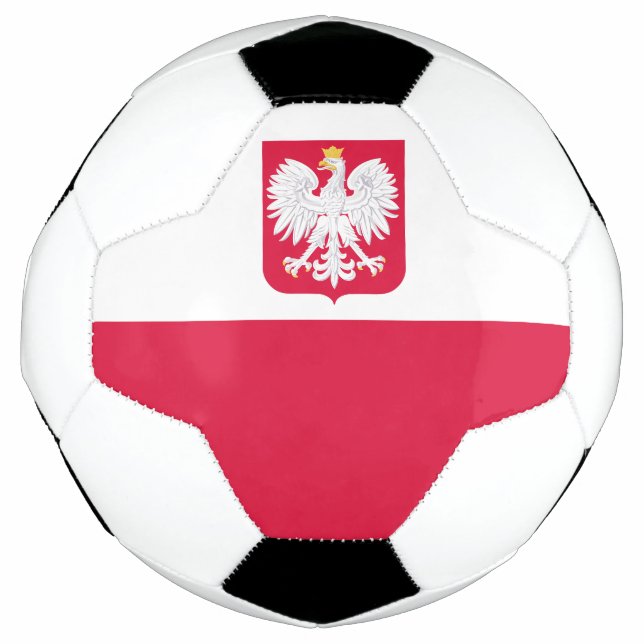Polnische Flagge Fußball (Vorderseite)