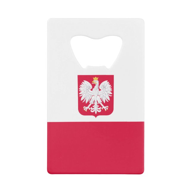 Polnische Flagge Geldbeutel Flaschenöffner (Vorderseite)