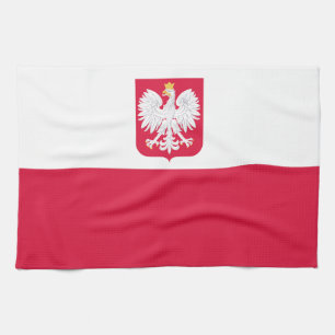 Polnische Flagge Geschirrtuch