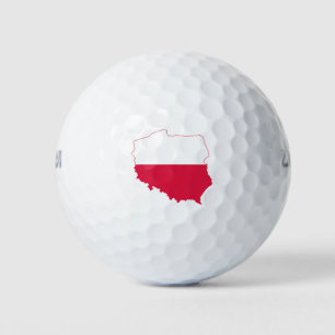 Polnische Flagge Golf Balls Golfball