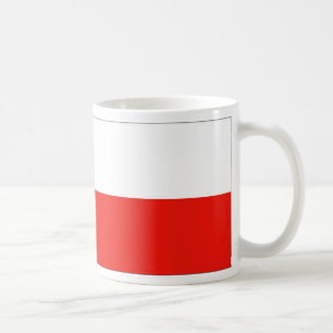 Polnische Flagge Kaffeetasse