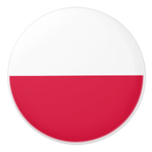 Polnische Flagge Keramikknauf