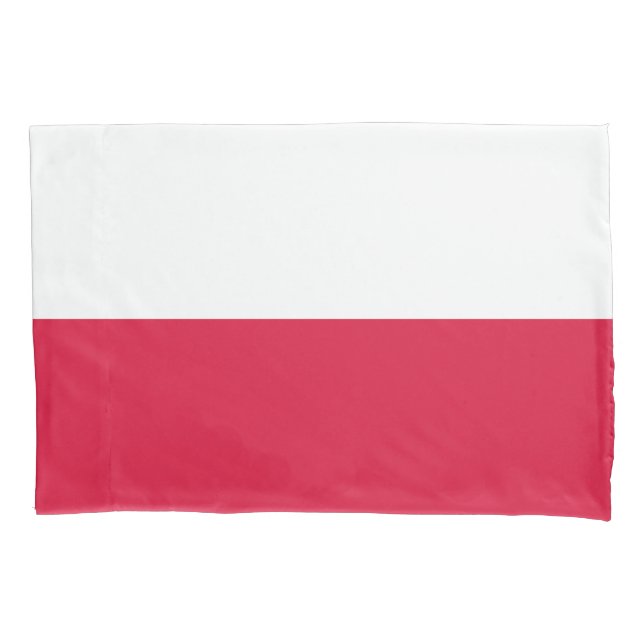 Polnische Flagge Kissenbezug (Vorderseite)