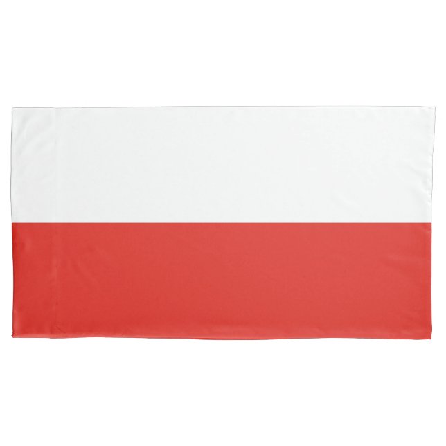Polnische Flagge Kissenbezug (Vorderseite)