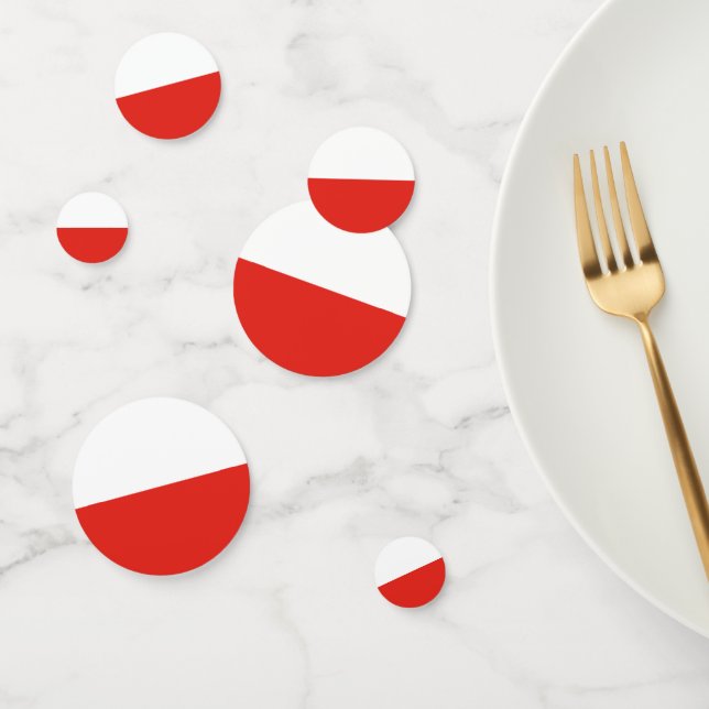 Polnische Flagge Konfetti (Gruppe)