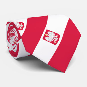 Polnische Flagge Krawatte