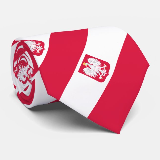 Polnische Flagge Krawatte (Gerollt)