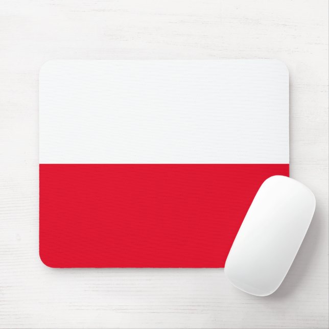Polnische Flagge Mauspad (Mit Mouse)