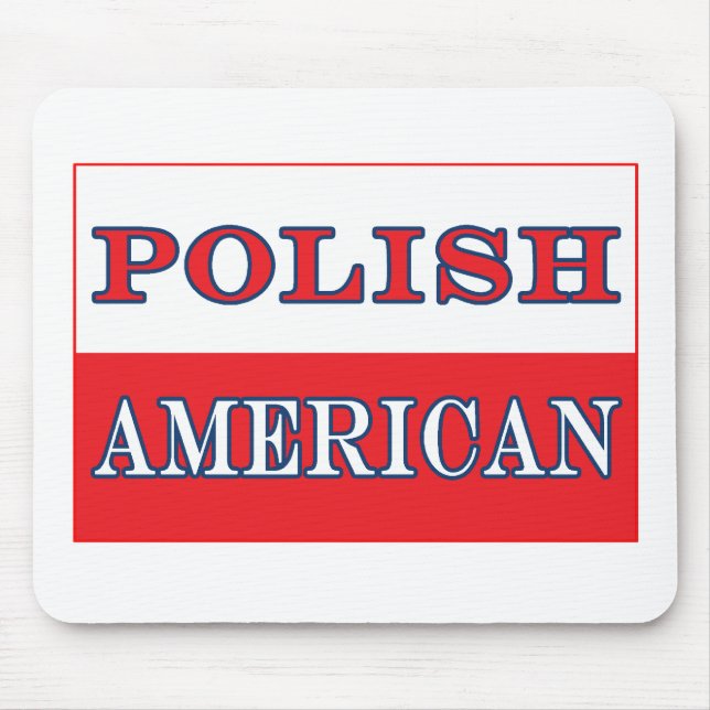 Polnische Flagge Mousepad (Vorne)