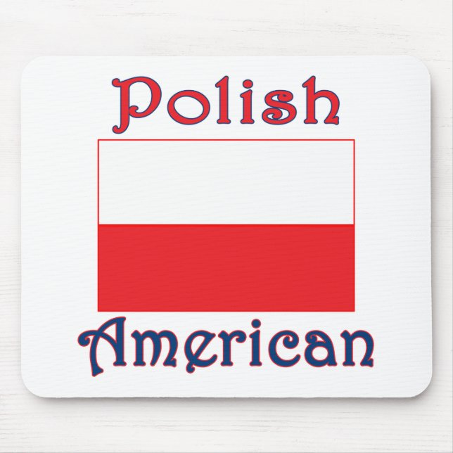 Polnische Flagge Mousepad (Vorne)