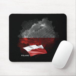 Polnische Flagge Mousepad