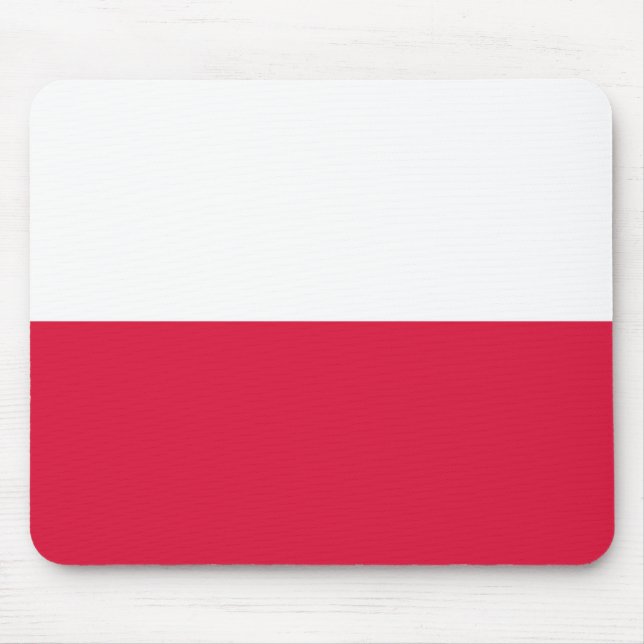 Polnische Flagge Mousepad (Vorne)
