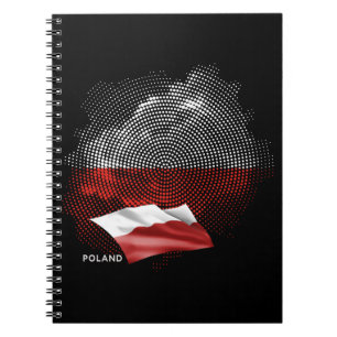 Polnische Flagge Notizblock