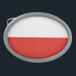 Polnische Flagge Ovale Gürtelschnalle<br><div class="desc">Ein ideales Geschenk für alle, die Patrioten ihres Landes sind!</div>