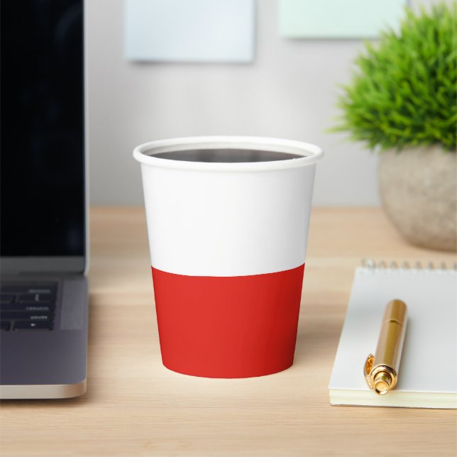 Polnische Flagge Pappbecher (InSitu)