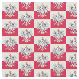 Polnische Flagge & Polen Adler, Trendy Fabric /mod Stoff