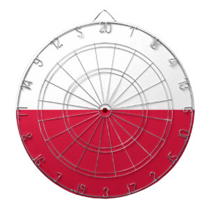 Polnische Flagge (Polen) Dartscheibe