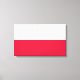Polnische Flagge (Polen) Leinwanddruck