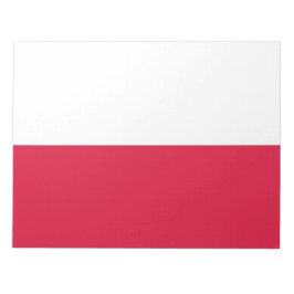 Polnische Flagge (Polen) Notepad Notizblock