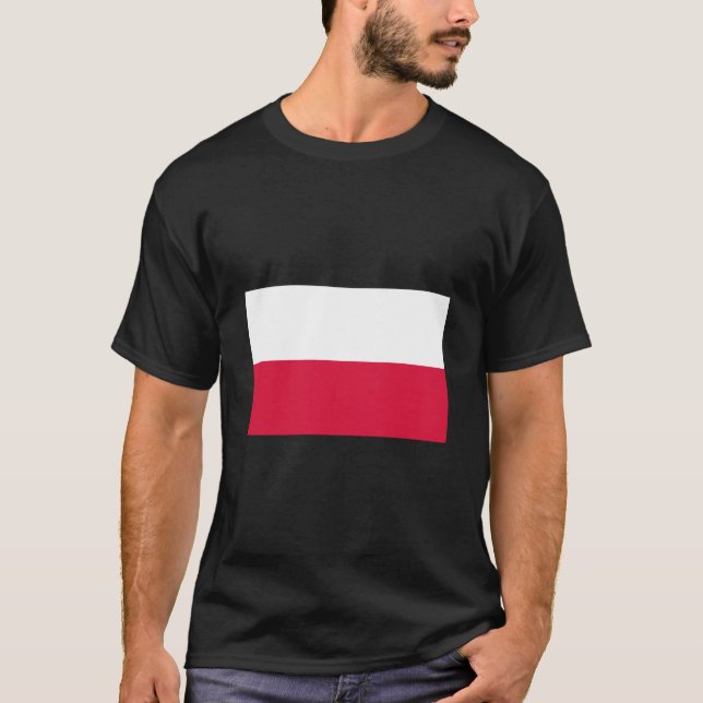 Polnische Flagge (Polen) T - Shirt (Vorderseite)