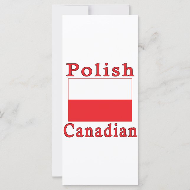 Polnische Flagge Polnisch Kanadisch (Vorderseite)