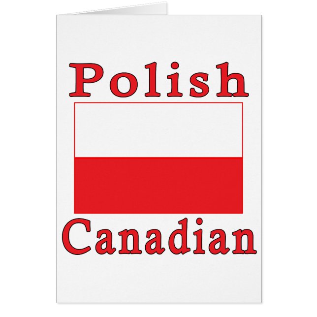 Polnische Flagge Polnisch Kanadisch (Vorne)