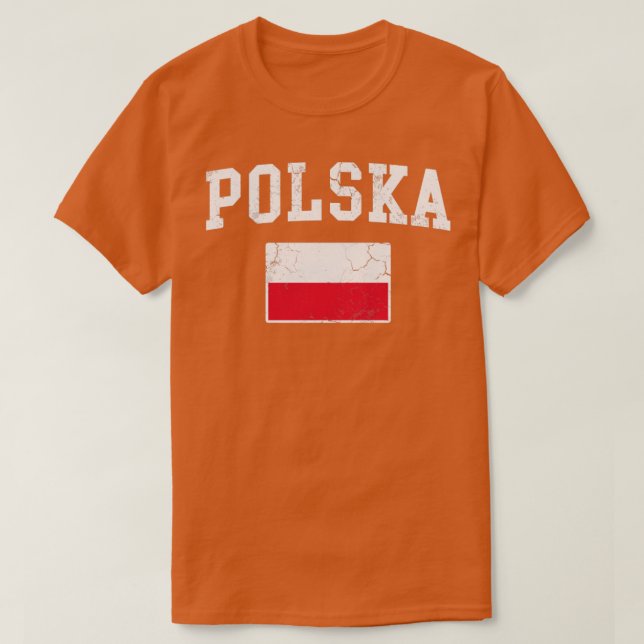 Polnische Flagge Polnisches Familienerbe T-Shirt (Design vorne)