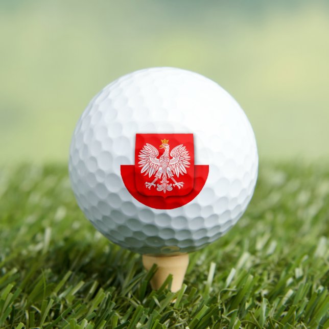 Polnische Flagge Polska Polnischer Golfer Reisen E Golfball (Insitu T-Shirt)