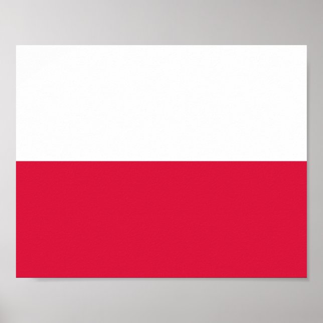 Polnische Flagge Poster (Vorne)