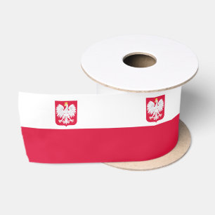 Polnische Flagge Satinband