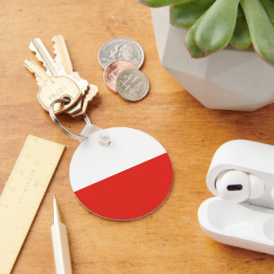 Polnische Flagge Schlüsselanhänger