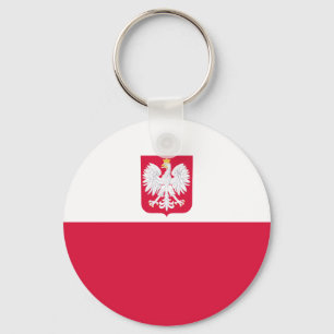 Polnische Flagge Schlüsselanhänger