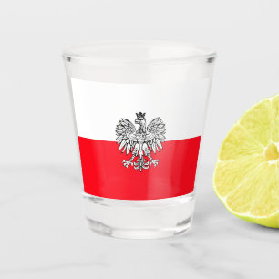 Polnische Flagge Schnapsglas