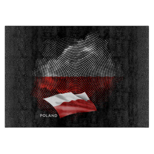 Polnische Flagge Schneidebrett