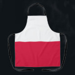Polnische Flagge Schürze<br><div class="desc">Patriotische Flagge Polens.</div>