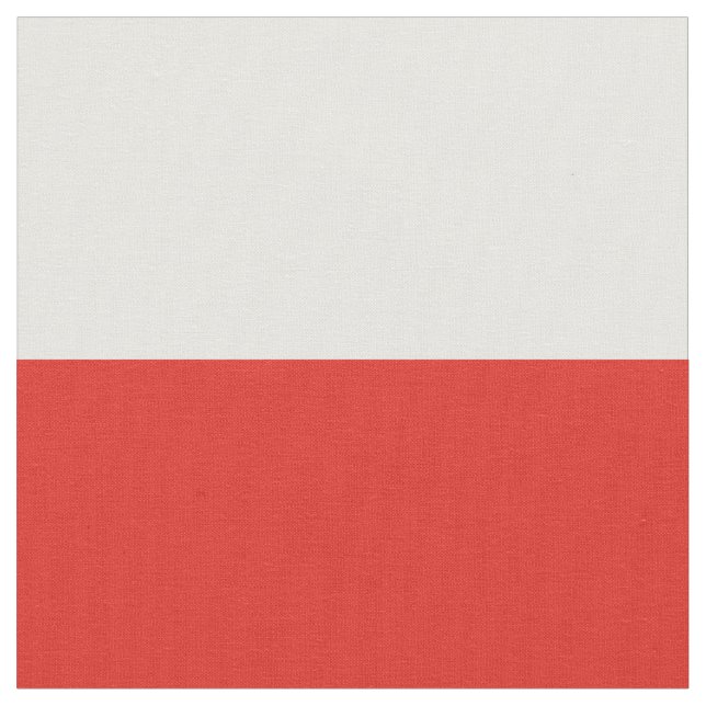 Polnische Flagge Stoff (Nahaufnahme)