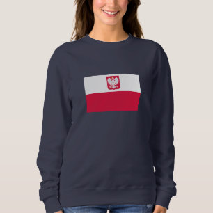 Polnische Flagge Sweatshirt