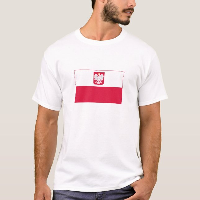 Polnische Flagge T-Shirt (Vorderseite)