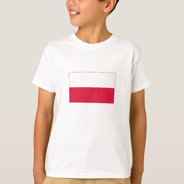 Polnische Flagge T-Shirt (Vorderseite)
