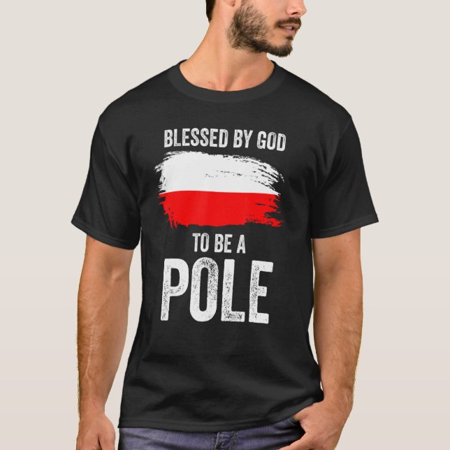 Polnische Flagge T-Shirt (Vorderseite)