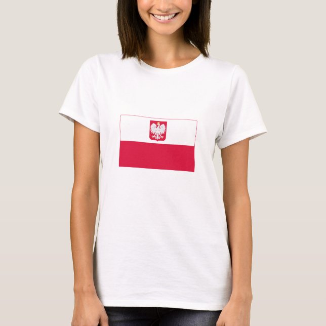 Polnische Flagge T-Shirt (Vorderseite)