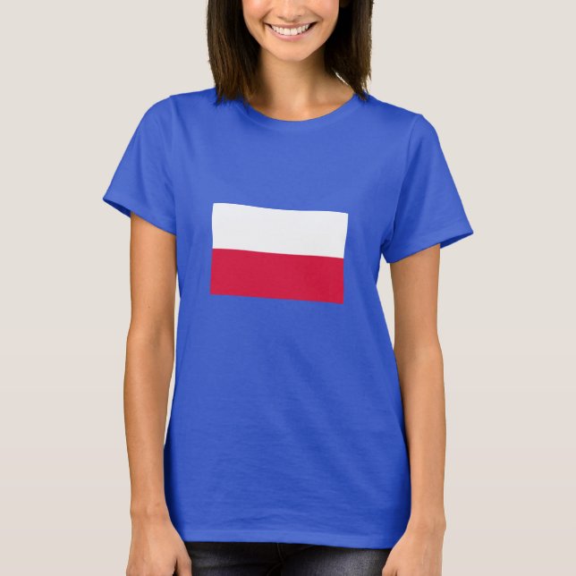 Polnische Flagge T-Shirt (Vorderseite)