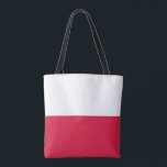Polnische Flagge Tasche<br><div class="desc">Patriotische Flagge Polens.</div>