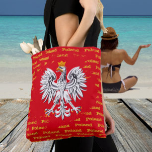 Polnische Flagge-Tasche, Adler, polnische Mode Tasche