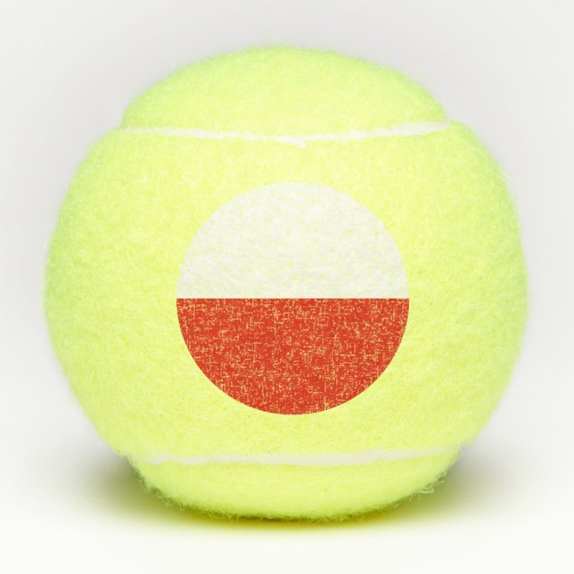 Polnische Flagge Tennisbälle (Vorderseite)