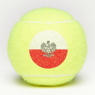 Polnische Flagge Tennisbälle
